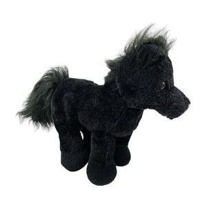 Ganz Webkins Black‎ Stallion Horse Plush Toy Stuffed Animal No Code HM145 Gift